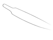 Металлическая лигатура длинная, сформированная (10 шт) Арт: 751-001-00