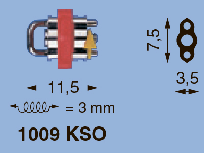 Lewa Medium винт секц., изогнутая напр., корп. 11,5 мм, ход 3 мм, мод. 1009 KSO