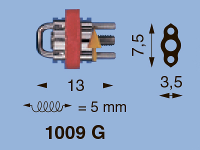 Lewa Medium винт секц., прям. напр., корп. 13 мм, ход 5 мм, мод. 1009 G