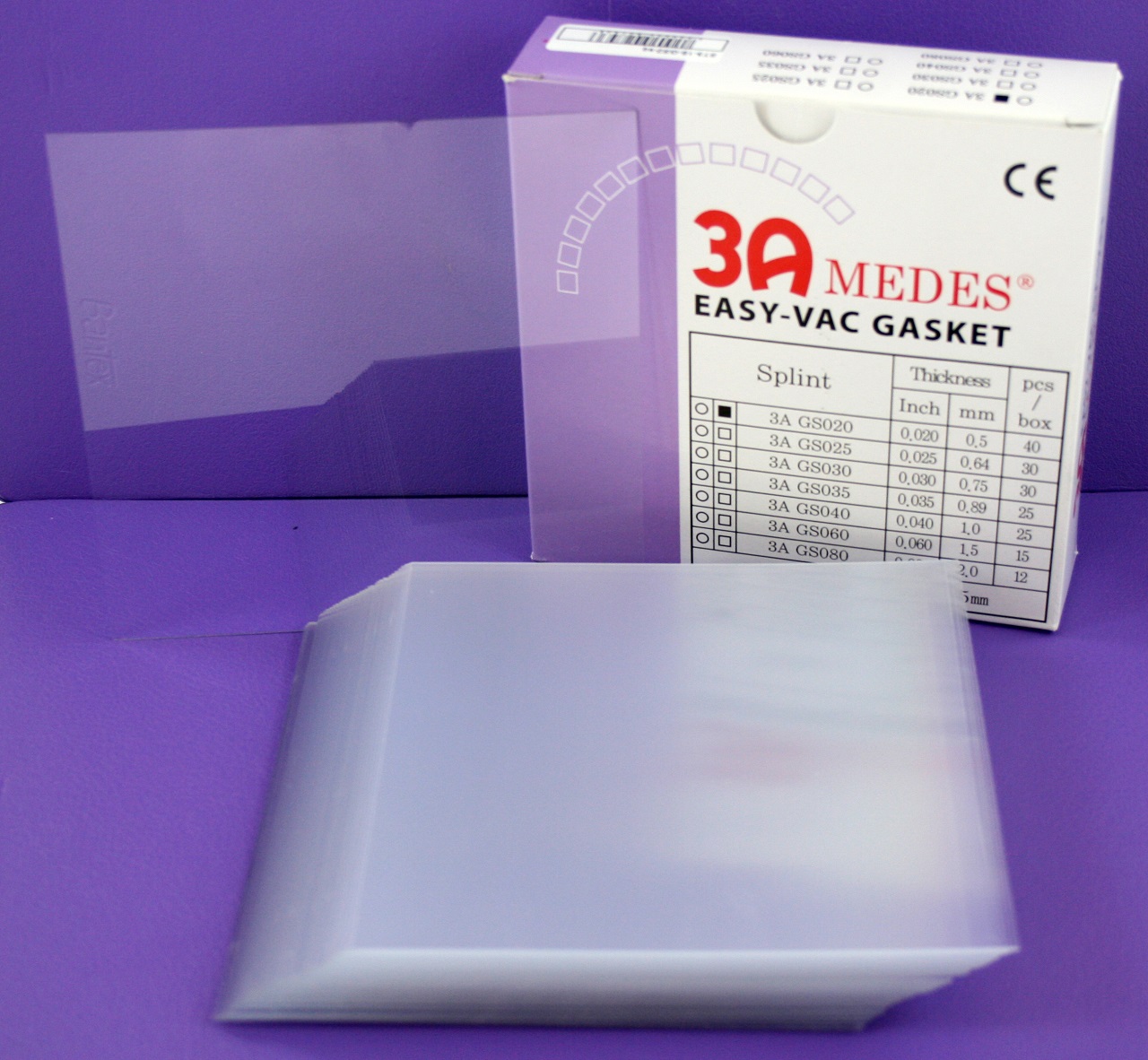 3A Medes EV Gasket пласт. жестк. для шин, кв. 127x127, 0,5 мм