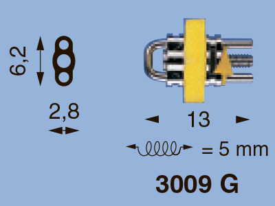 Lewa Micro винт секц., прям. напр., корп. 13 мм, ход 5 мм, мод. 3009 G