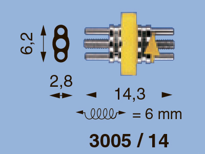 Lewa Micro винт расш., корп. 14,3 мм, расш. 6 мм, мод. 3005/14