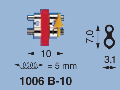 Lewa Standard винт расш. для н/ч, корп. 10 мм, расш. 5 мм, мод. 1006 B-10