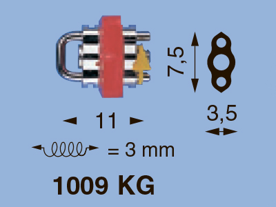 Lewa Medium винт секц., прям. напр., корп. 11 мм, ход 3 мм, мод. 1009 KG