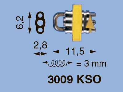 Lewa Micro винт секц., изогнутая напр., корп. 11,5 мм, ход 3 мм, мод. 3009 KSO