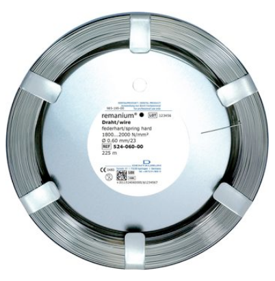 Dentaurum remanium пров. клиническая, круглая, пружинно-жесткая, ø0,9 мм, кат. 100 м